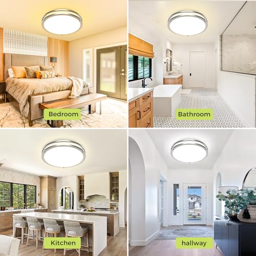 2 Pack Flush Mount Ceiling Light Fixture (2 Count)
