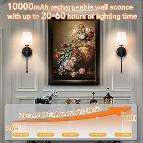 Battery Operated Wall Sconce