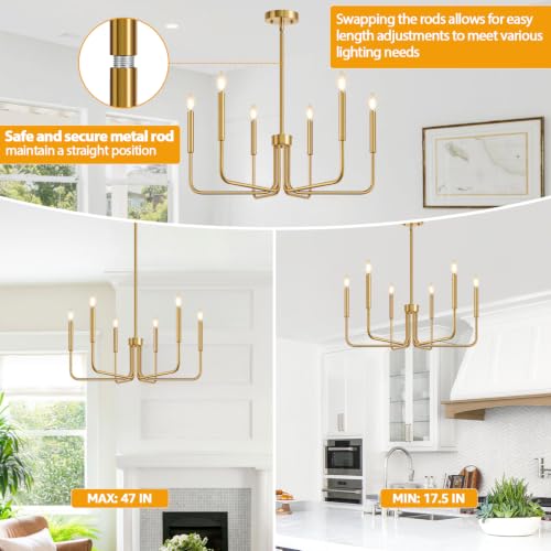 Brass Gold Chandelier