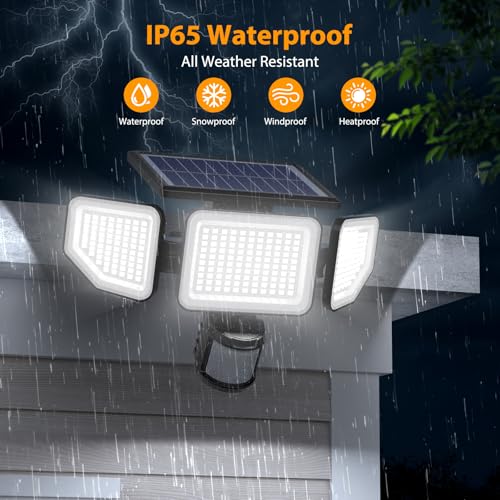 4500LM Solar Lights Outdoor