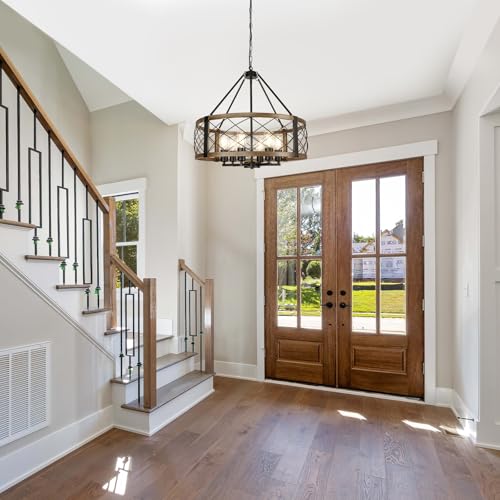 6 Light 22.5'' Farmhouse Chandelier for Dining Room Light Fixture (6 Count)