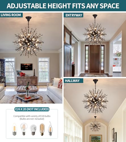 Black Crystal Chandelier