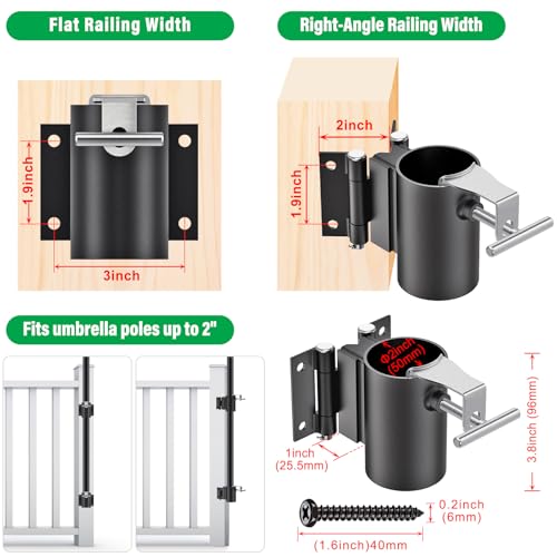 Deck Railing Umbrella Holder for 1