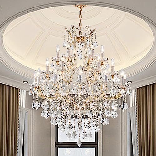 Large Gold Chandelier Light Fixtures