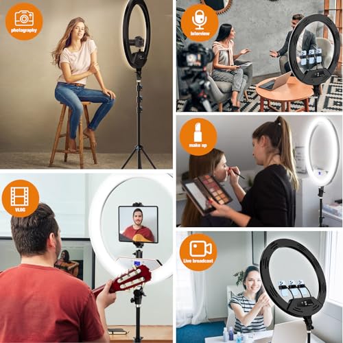 Large 22" Ring Light for iPad iPhone with 75" Tripod Stand Barber