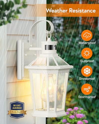 Outdoor Wall Lantern with Motion Sensor
