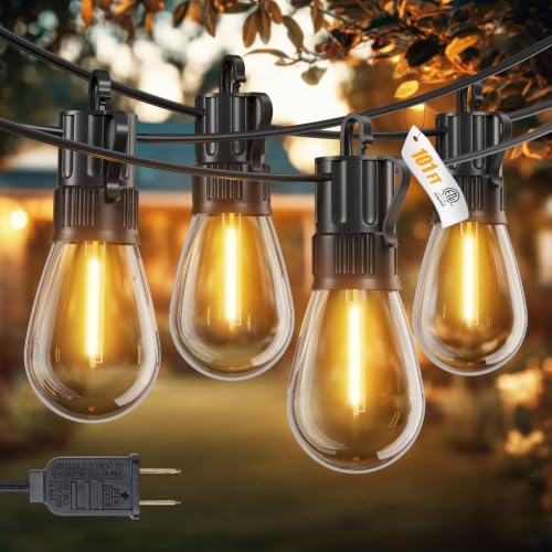 101FT Outdoor String LED Patio Lights Waterproof Shatterproof