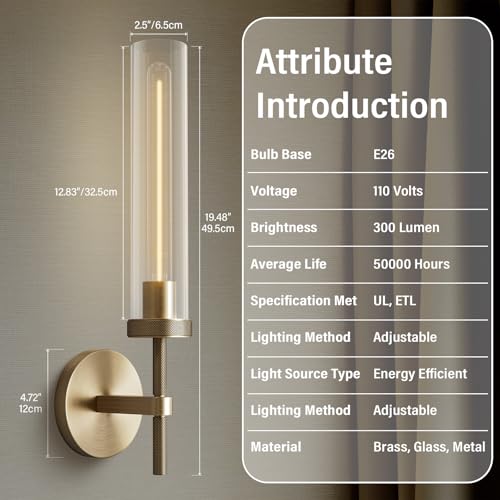 Gold sconces Wall Lighting