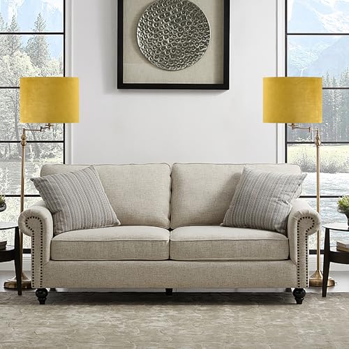 Large Drum Yellow Velvet Lamp Shade 16" x 16" x 10"