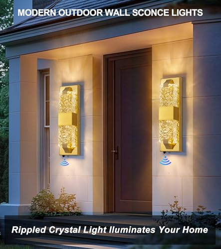 15.3" Dusk to Dawn Outdoor Wall Lights (2 Count)