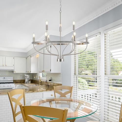 30" Brushed Nickel Chandelier