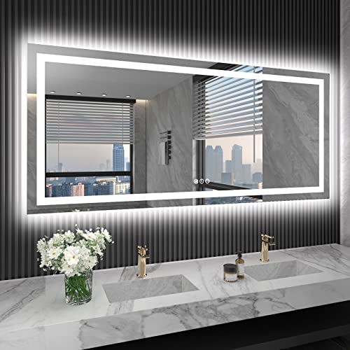 72"X32" LED Bathroom Mirror with Lights