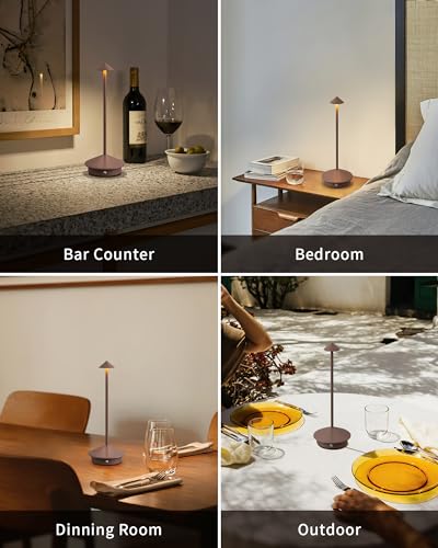 Modern Cordless Table Lamp Set of 2 (2 Count)