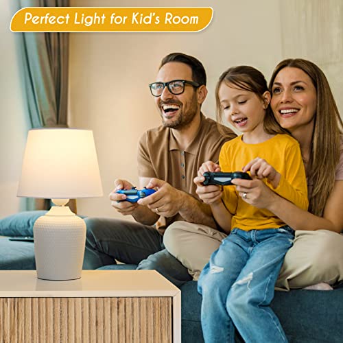 11.8’’ Small Table Lamps Set of 2 for Bedroom Kid’s Room Home Office (2 Count)