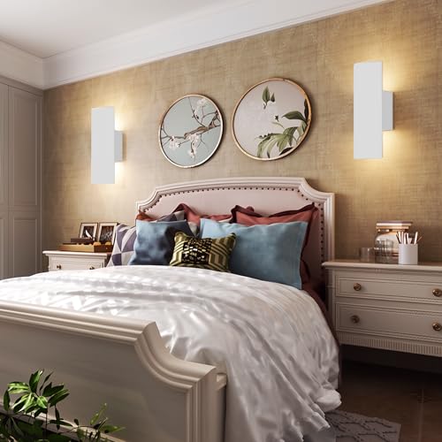 Hardwired White Wall Sconces