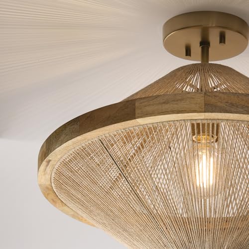 Capital Lighting 252812MA Maya Modern Mango Wood and Hand