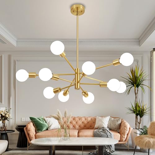 Chandeliers for Dining Room Gold 10