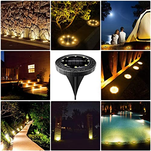 Solar Powered Ground lights 12 Pack (12 Count)