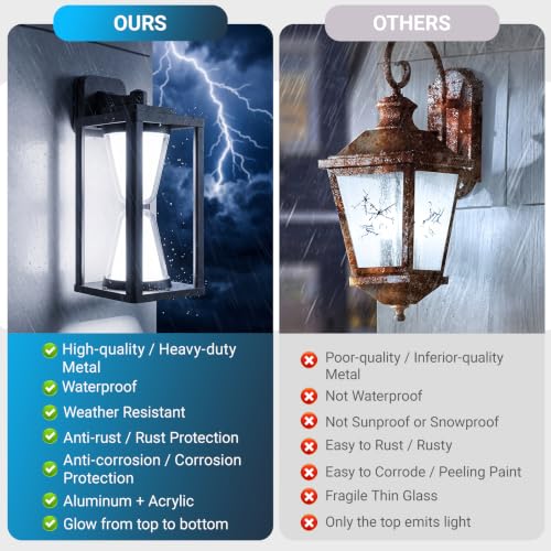 Outdoor Wall Light LED 30W Black Exterior Lighting Fixture ﻿ (30W)