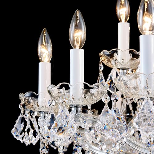 Large Silver Modern Crystal Chandelier Light Fixtures