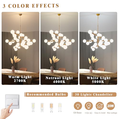 Gold Sputnik Chandeliers
