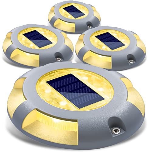Solar Deck Lights Outdoor (4 Count)