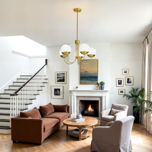 21.7" Modern Gold Chandelier