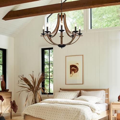 Rustic Farmhouse Dining Room Chandelier Light Fixture