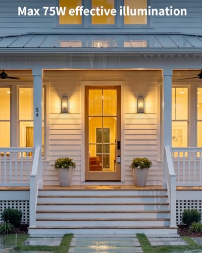 15" Outdoor Wall Lights Rustic Porch Light Black Exterior Lighting Fixtures