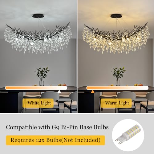 Rectangle Crystal Tree Branch Chandelier