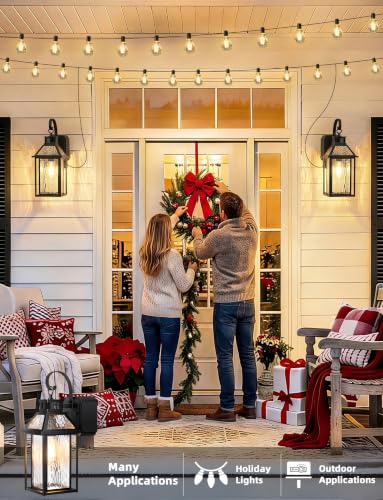 Porch Lights Outdoor with GFCI Outlet