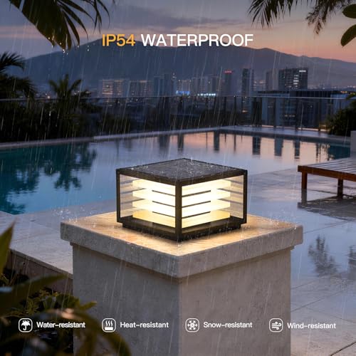 11.8'' Solar Post Lights Outdoor