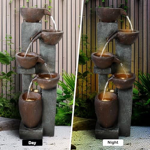 39” H Modern Outdoor Fountain