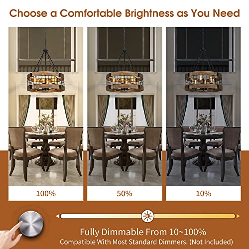 6 Light Farmhouse Chandelier for Entryway