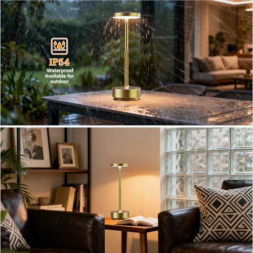 LED Ccordless Table Lamp Rechargeable (2 Count)