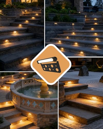 6 Pack 5.51" LED Retaining Wall Lights