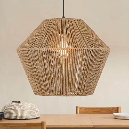 17” Woven Pendant Light