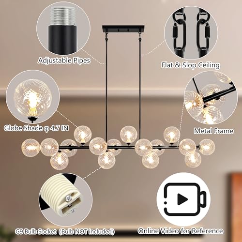 16 Light Linear Chandelier (16 Count)