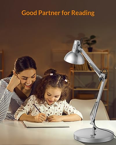 Metal Adjustable Desk Lamp with Clamp