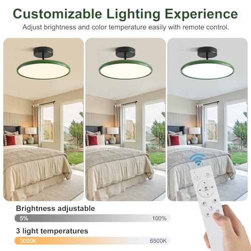 Nordic Semi Flush Ceiling Light