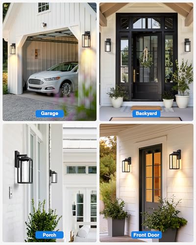 Large Dusk to Dawn Sensor Porch Lights Outdoor