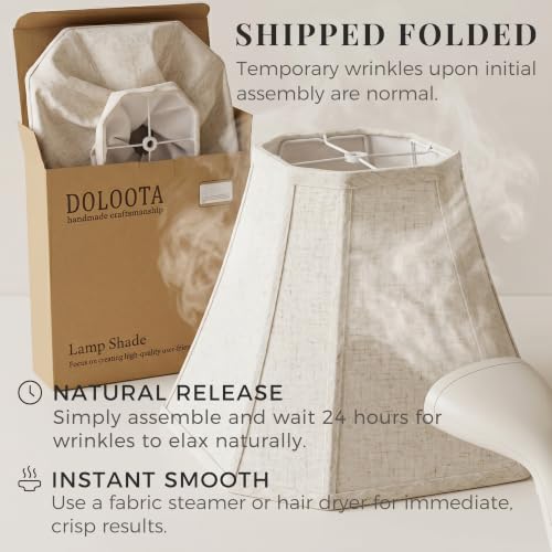 Linen Fabric Lamp Shade 1 Pack