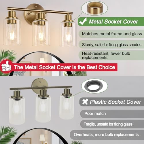 3 Light Bathroom Light Fixtures