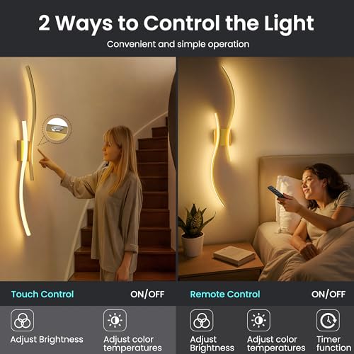 10000mAh Battery Operated Wall Sconces Set of 2 (2 Count)