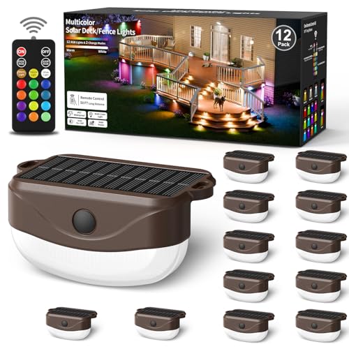 Solar Deck Lights Outdoor 12 Pack