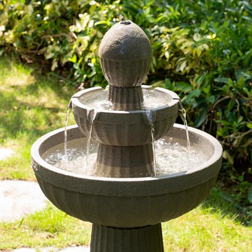 37.80” H Outdoor Water Fountain Made with Eco
