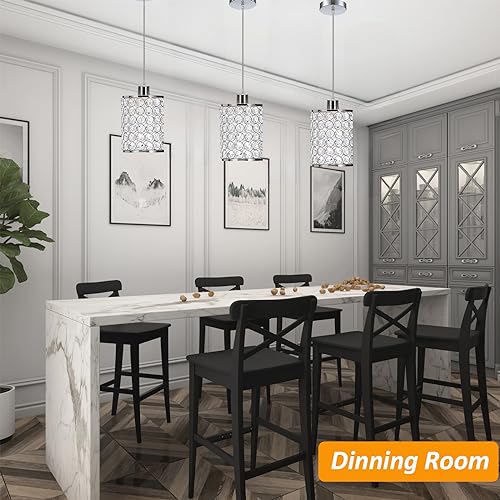 3 Pack Crystal Pendant Light (3 Count)