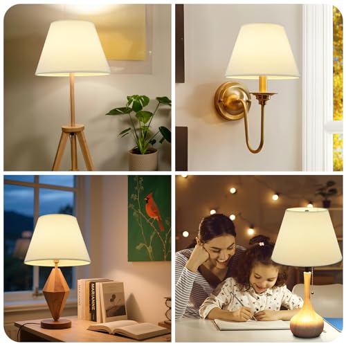 White Lamp Shades Set of 2 for Table Lamps (2 Count)