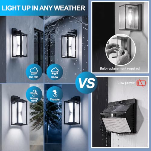Outdoor Wall Light LED 30W Black Exterior Lighting Fixture ﻿ (30W)