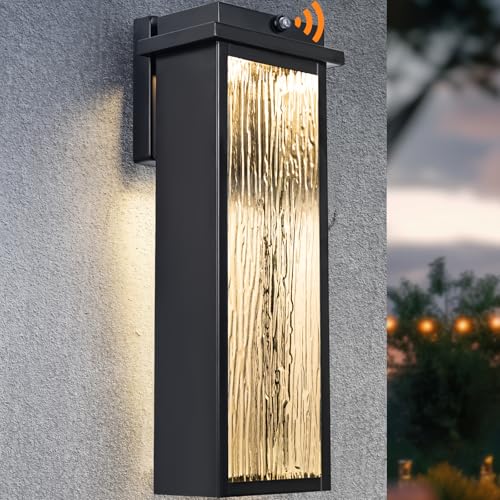16" Black Dusk to Dawn LED Outdoor Wall Light 1 Pack
